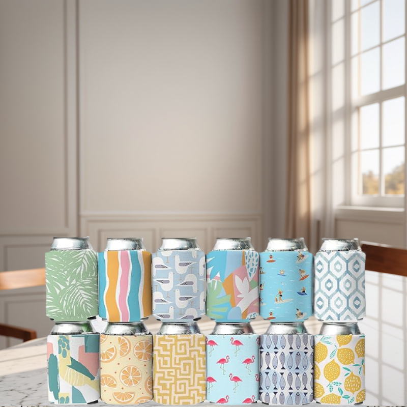 12oz Standard  Collapsible Sublimation Can Coolers
