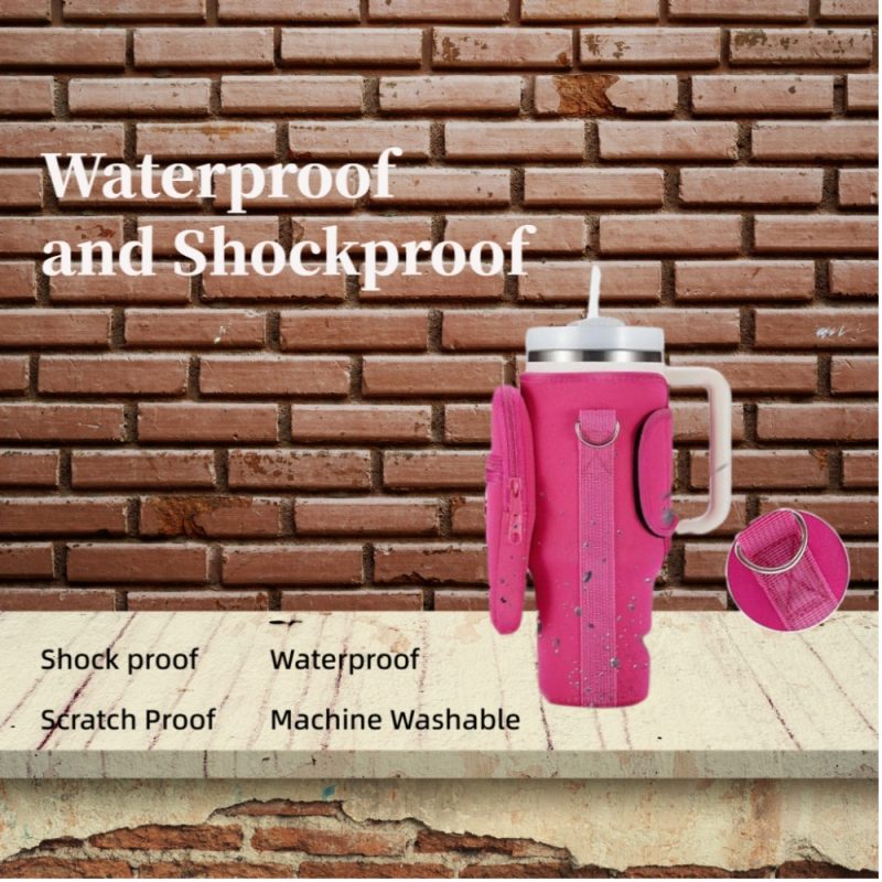 Stylish 40oz water bottle carrier - hands-free sling bag with durable multi-functional storage - Image 2