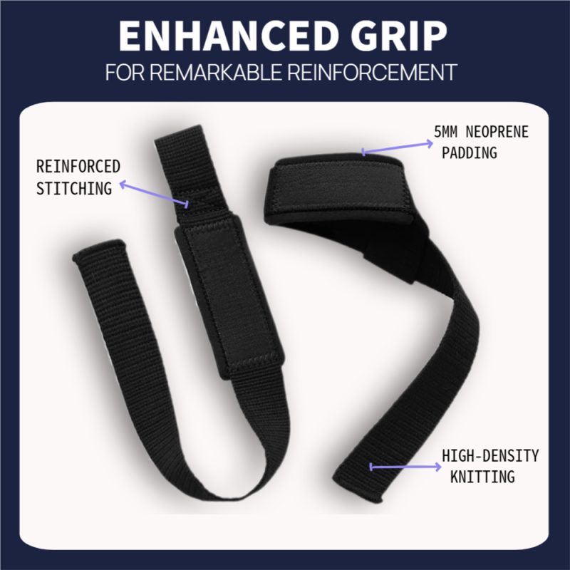Gym Reaper Wrist Wraps For Weightlifting - Straps With Grip Enhancement, Wrist Support, And Load Redistribution For Strength Athletes And Competitive Lifters - Image 4