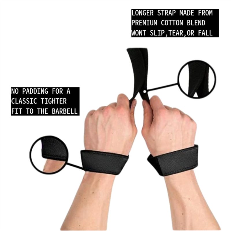 Gym Reaper Wrist Wraps For Weightlifting - Straps With Grip Enhancement, Wrist Support, And Load Redistribution For Strength Athletes And Competitive Lifters - Image 2