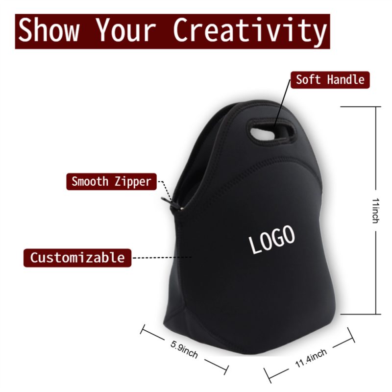 Premium Neoprene Bento Box Bag With Insulation & Shock Absorption - Waterproof, Lightweight & Non-Slip Grip For Meal Preppers, Eco-Conscious Users & On-The-Go Lifestyle - Image 3