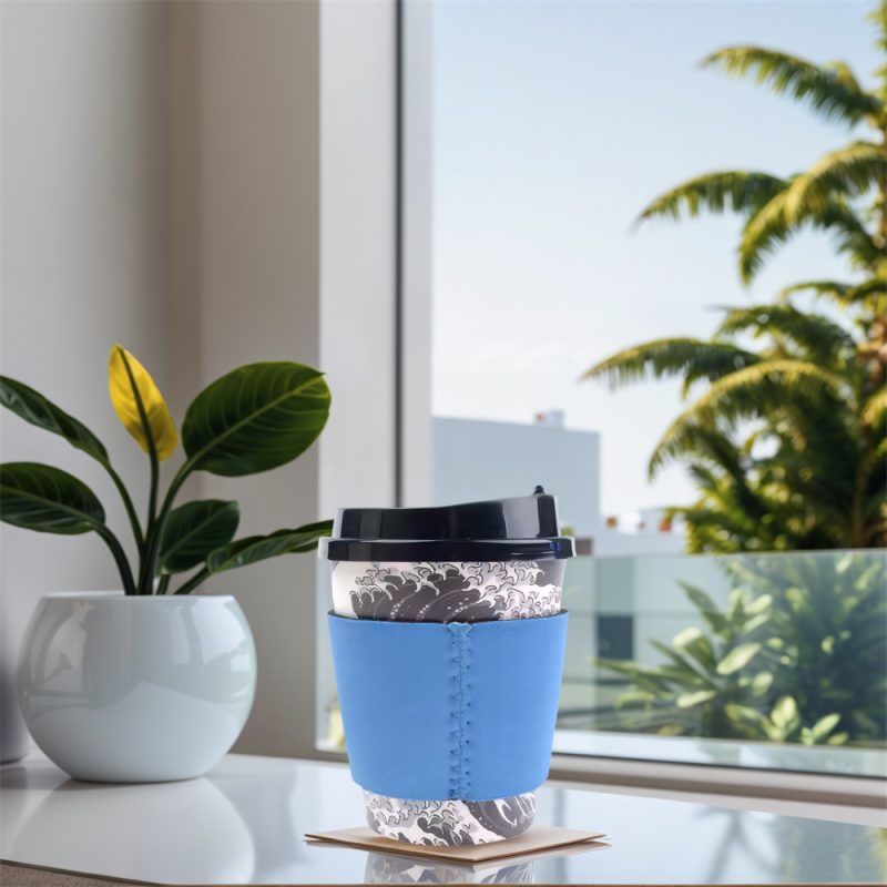 Neoprene Hot Cup Sleeves - Insulating, Non-Slip & Reusable Sleeves For Heat Retention, Safety And Style - Eco-Friendly Neoprene Sleeves For Hot Beverages - Image 2