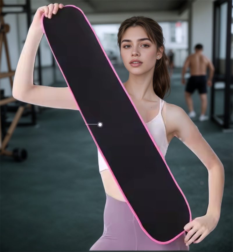 Premium Waist Trimmer For Fitness & Weight Loss - Sweat Enhancement, Thermal Effect & Adjustable Compression Support With Flexible, Lightweight Material For Targeted Waist Shaping - Image 4