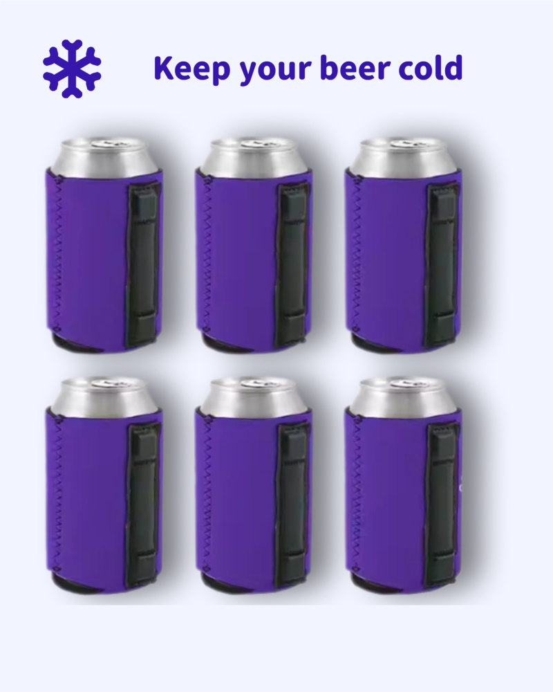 Magnetic Neoprene Collapsible Can Koozies