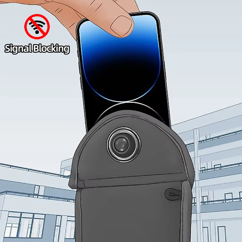 Neoprene mobile phone locking pouch